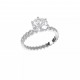 Chaumet Bee My Love Solitaire in White Gold, Set with Brilliant-Cut Diamonds