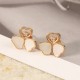 Chopard Happy Hearts Wings Diamond Earrings With Two Mother-of-pearl