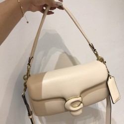 Coach Pillow Tabby Leather Shoulder Bag in White