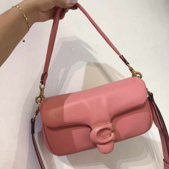 Coach Pillow Tabby Leather Shoulder Bag in Pink