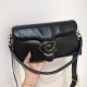 Coach Pillow Tabby Leather Shoulder Bag in Black