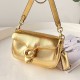 Coach Pillow Tabby Mini Leather Shoulder Bag in Gold