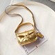 Coach Pillow Tabby Mini Leather Shoulder Bag in Gold