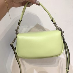 Coach Pillow Tabby Mini Leather Shoulder Bag in Mint Green