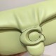 Coach Pillow Tabby Mini Leather Shoulder Bag in Mint Green