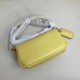 Coach Pillow Tabby Mini Leather Shoulder Bag in Light Yellow