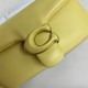 Coach Pillow Tabby Mini Leather Shoulder Bag in Light Yellow