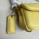 Coach Pillow Tabby Mini Leather Shoulder Bag in Light Yellow