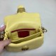 Coach Pillow Tabby Mini Leather Shoulder Bag in Light Yellow