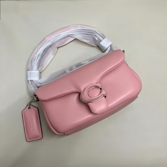 Coach Pillow Tabby Mini Leather Shoulder Bag in Pink