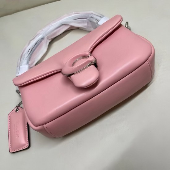 Coach Pillow Tabby Mini Leather Shoulder Bag in Pink