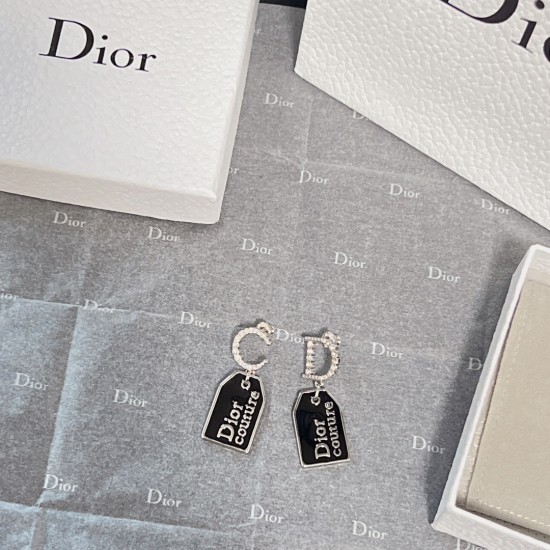 Dior J’ADIOR Rectangular Pendant With Diamonds Black