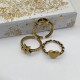 Dior Brass Fashion Rings With Diamonds, CD Motif/Star Motif/Heart Motif