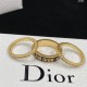 Dior Brass Fashion Rings With Diamonds/Without Diamonds