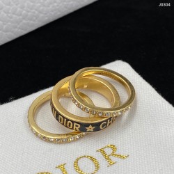 Dior Brass Fashion Rings With Diamonds/Without Diamonds