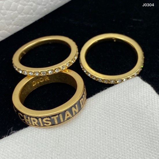 Dior Brass Fashion Rings With Diamonds/Without Diamonds