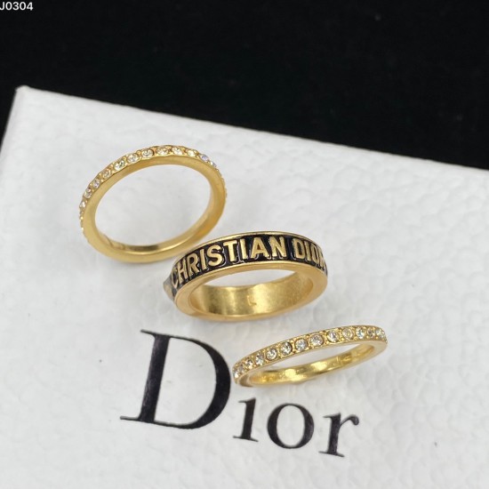 Dior Brass Fashion Rings With Diamonds/Without Diamonds