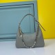 Givenchy Moon Cut Small Leather Shoulder Bag In Grey