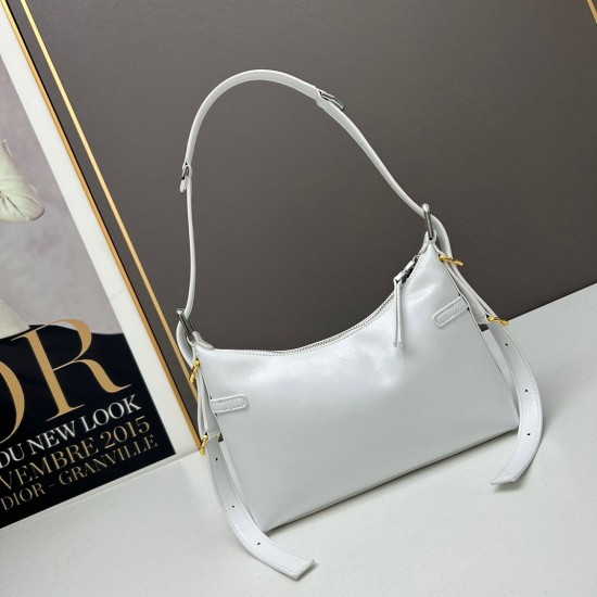 Givenchy Voyou Shoulder Bag In White