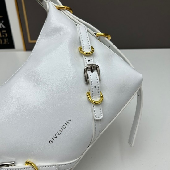 Givenchy Voyou Shoulder Bag In White