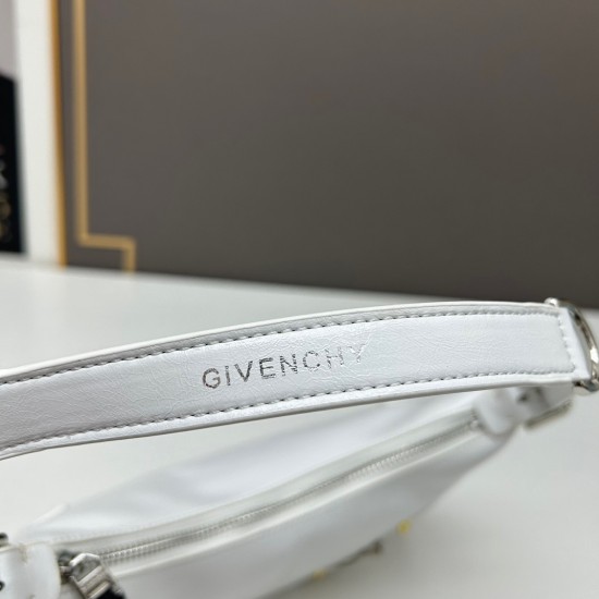 Givenchy Voyou Shoulder Bag In White