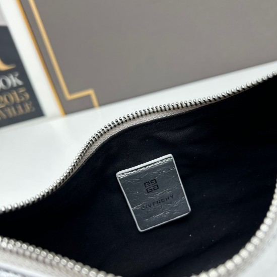 Givenchy Voyou Shoulder Bag In Silver