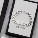 Gucci ghost Chain Bracelet In Silver