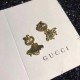 Gucci Bee Earrings With Interlocking G Glass Pearl With Interlocking G Interlocking G Studs With Crystals