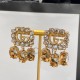 Gucci Interlocking G With Diamonds Yellow Gold Earrings