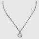 Gucci Interlocking G Pendant Necklace Silver Large