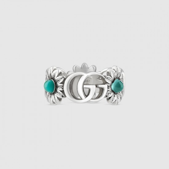 Gucci Double G Mother-of-Pearl Ring