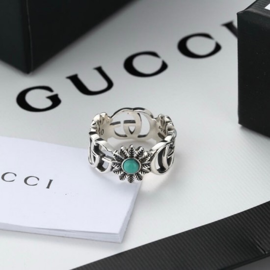 Gucci Double G Mother-of-Pearl Ring