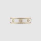 Gucci Icon Ring with Yellow Gold Interlocking G