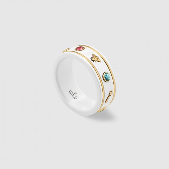 Gucci Icon Ring with Gemstones