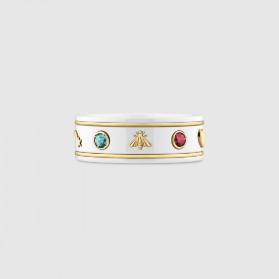 Gucci Icon Ring with Gemstones