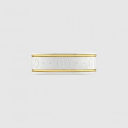 Gucci Icon Ring in Black/White