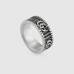 Gucci Ring with  Double G in Silver