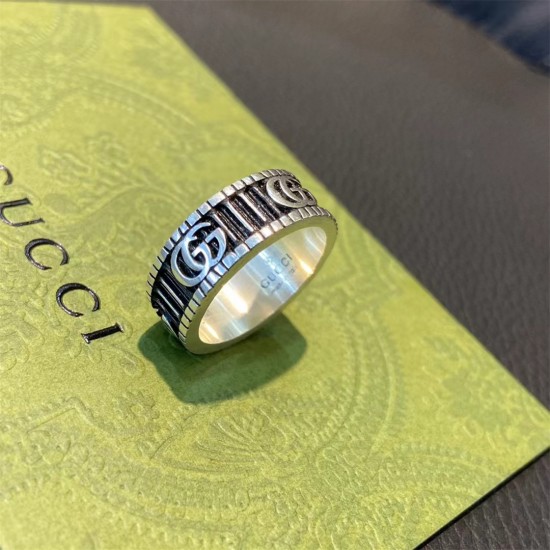 Gucci Ring with  Double G in Silver