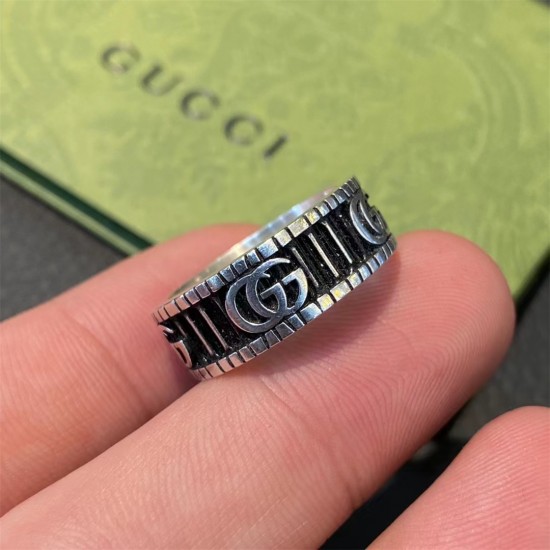 Gucci Ring with  Double G in Silver