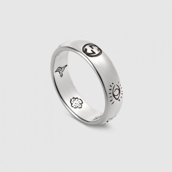 Gucci Blind for Love' Ring in Silver