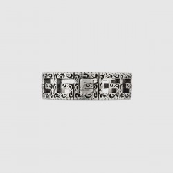 Gucci Silver Ring with Square G