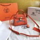 Hermes Embroidered Kelly Bag Orange 