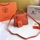 Hermes Embroidered Kelly Bag Orange 