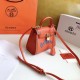 Hermes Embroidered Kelly Bag Orange 