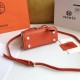 Hermes Embroidered Kelly Bag Orange 