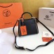 Hermes Embroidered Kelly Bag Black