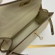 Hermes Swift Kelly Pochette White