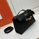 Hermes Swift Kelly Pochette Black