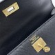 Hermes Swift Kelly Pochette Black