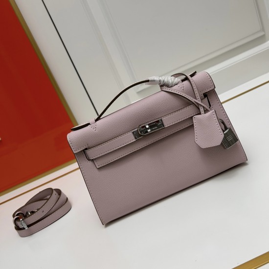 Hermes Swift Kelly Pochette Pink